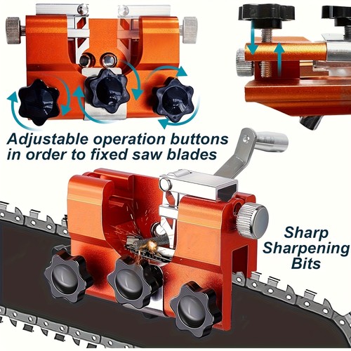 Chainsaw chain sharpening - chain, jig