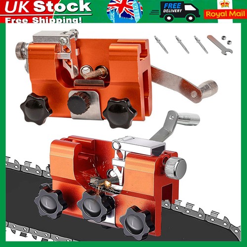 Hand crank chain sharpening - chain,