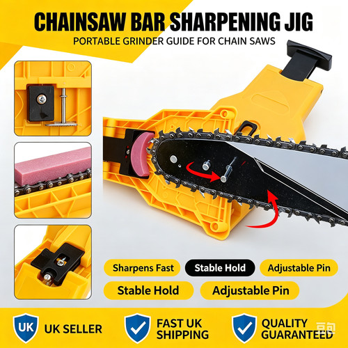 Chainsaw teeth sharpener self - sharpener,